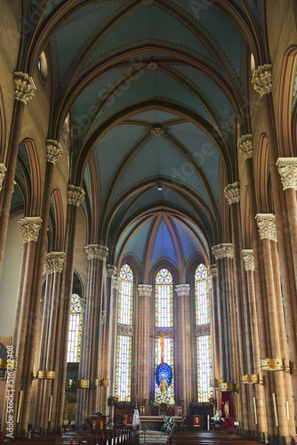 Interior of Saint Antoine church in Istanbul, Turkey. High quality photo
