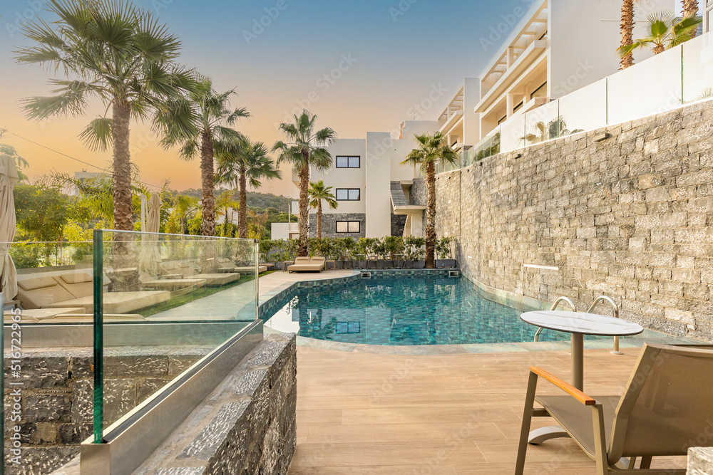 Sea hotel resort with swimming pool