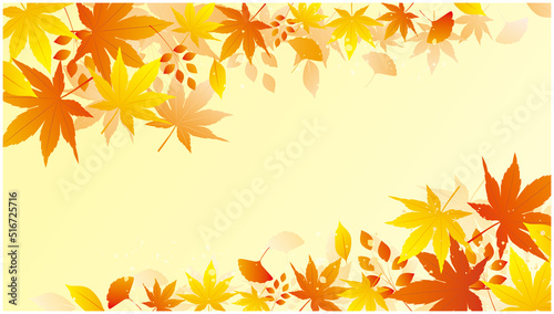秋の紅葉和風背景
