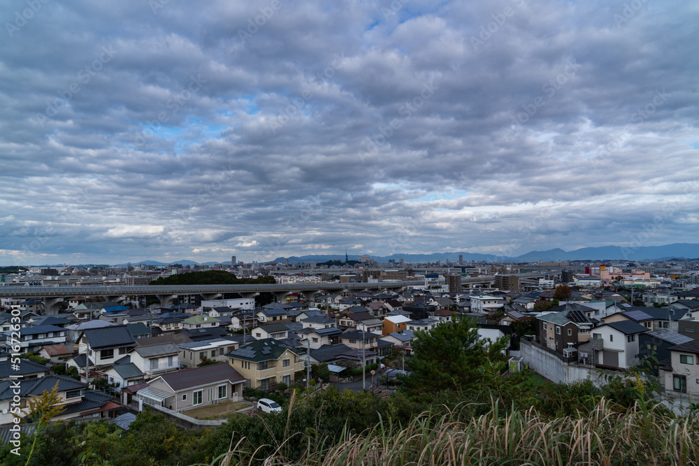 View of Fukuoka city, Japan