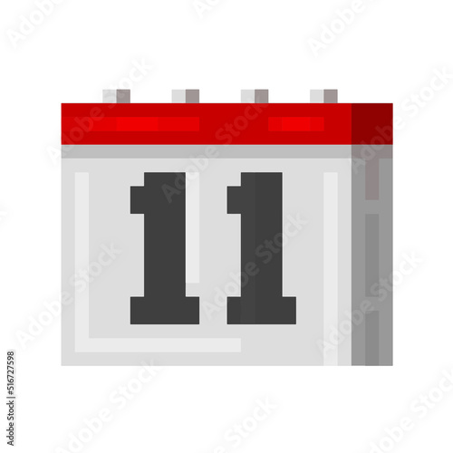 Editable Vector Illustration of Calendar. Good for sticker, icon, clip art, ppt, game, education, etc