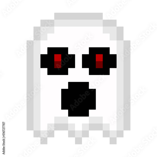 Editable Vector Illustration of Ghost. Good for sticker, icon, clip art, ppt, game, education, etc