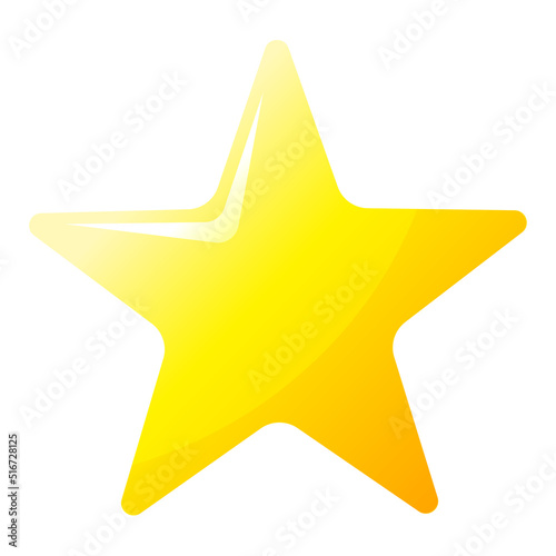 Editable vector graphic of Star. Good for clipart  sticker  icon  presentation  game  etc.