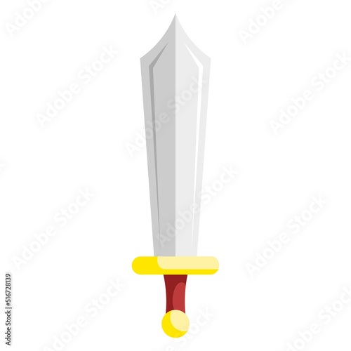 Editable Vector graphic of Sword. Good for clipart, sticker, icon, presentation, game, etc.
