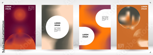 Vector Gradient Colorful Cover. Holographic Abstract Background Poster Design Template.