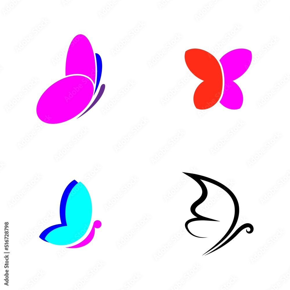trendy butterfly logo design vector template trendy butterfly logo design vector template