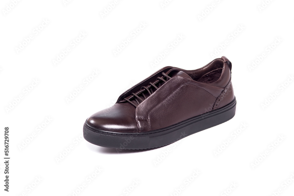 perfect man leather shoes on white background perfect man leather shoes on white background
