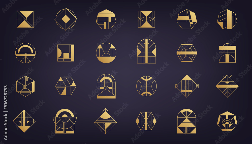Art on sale deco shapes