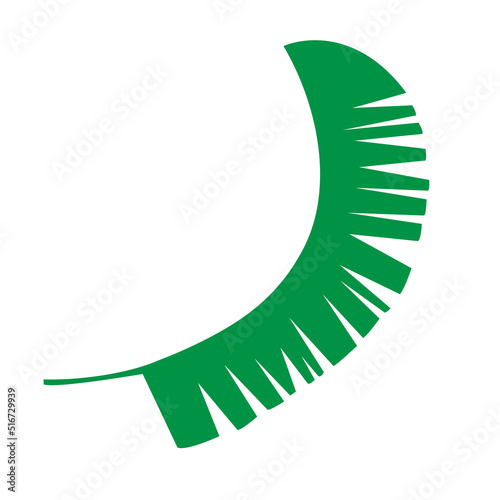 Obraz na płótnie Tropical leaf vector illustration on white background w salonie