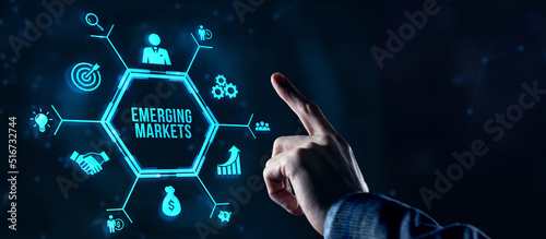 Cuadro en lienzo Internet, business, Technology and network concept