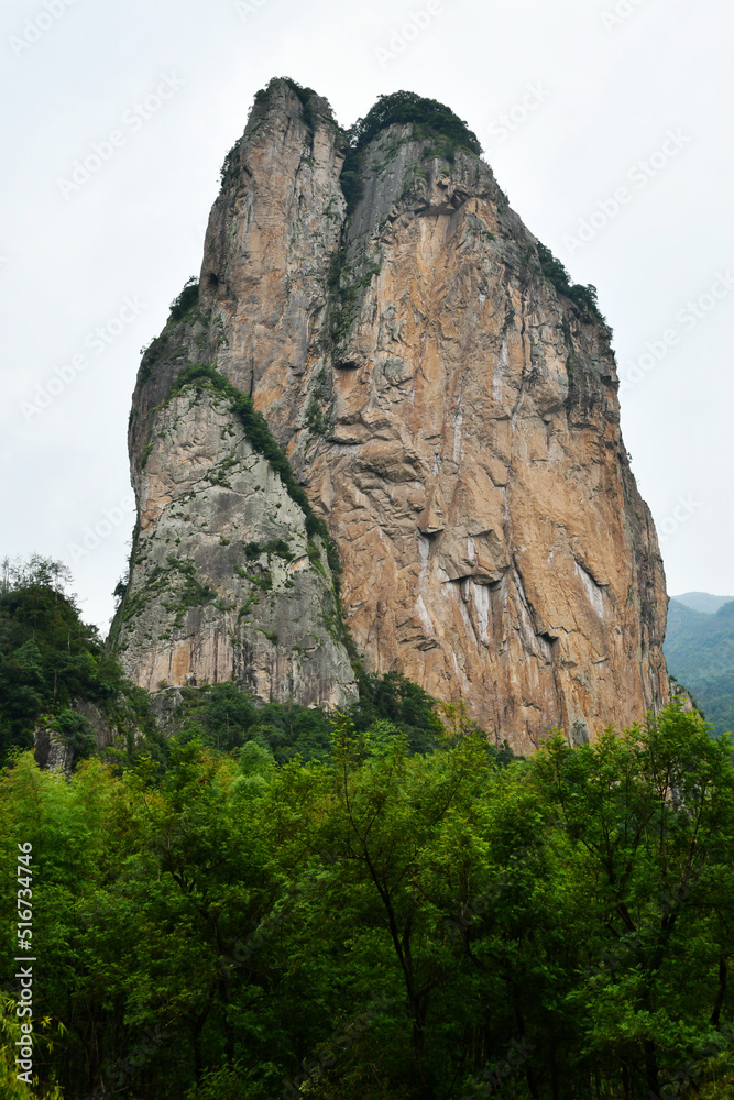 rocks at the top of the mountain, Zhejiang Province, China