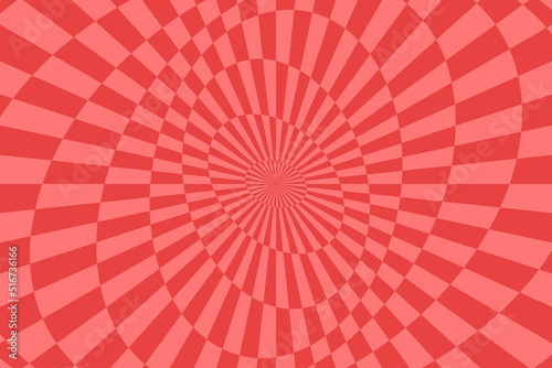 Vector abstract background. Simple illustration with optical illusion  op art.