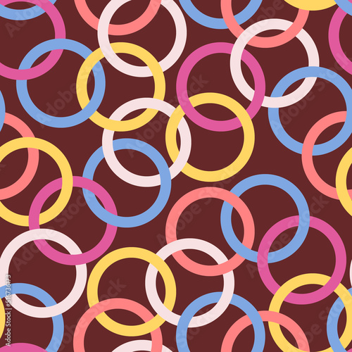 Vector seamless abstract pattern with circles. Design for wrapping paper  wallpaper  textile  stationery.