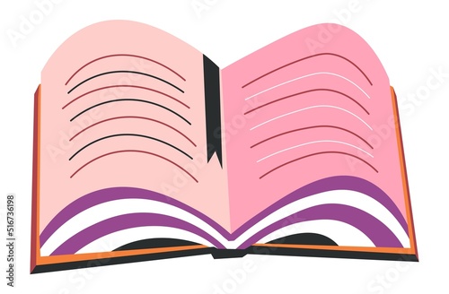 Open book, education and studies, publication