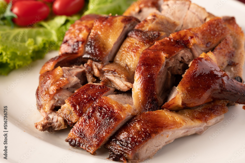 Roasted duck and vegetables, Hong kong style Roasted duck and vegetables, Hong kong style