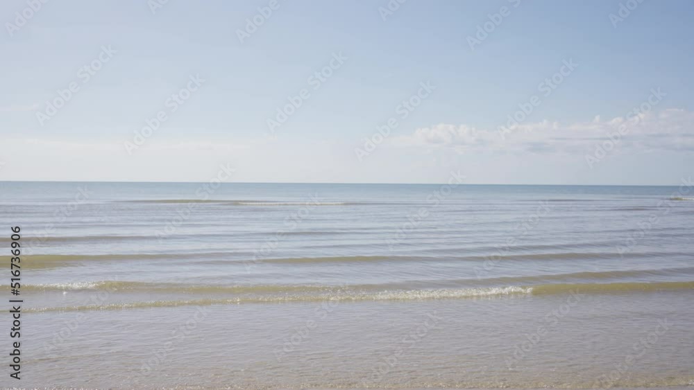 4K video. Beautiful tropical beach with clean water in morning. 4K video. Beautiful tropical beach with clean water in morning.