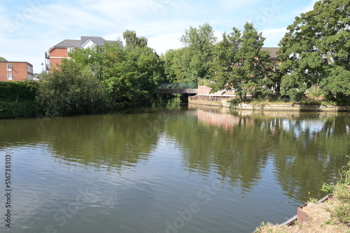 The River Medway in Tonbridge kent. 