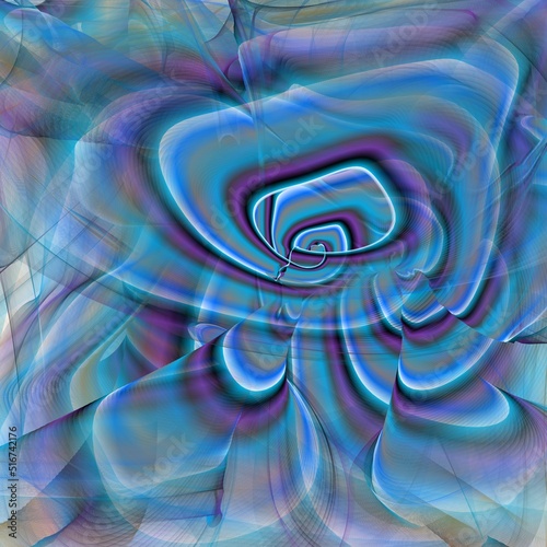 Obraz na płótnie abstract fractal background with flowers w salonie