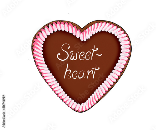 Lebkuchenherz Oktoberfest "Sweetheart"
