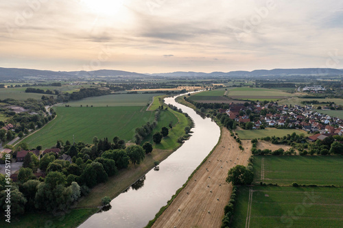Landscape and panorama  view of drone © wlad074
