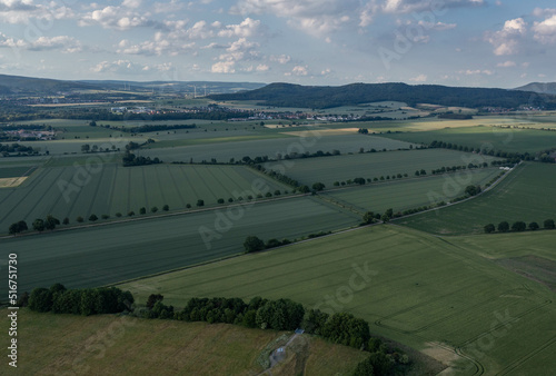 Landscape and panorama  view of drone photo