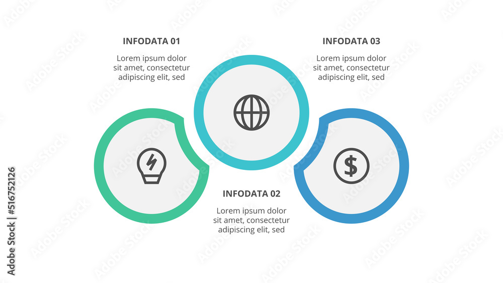 Creative concept for infographic with 3 steps, options, parts or processes. Business data visualization. Creative concept for infographic with 3 steps, options, parts or processes. Business data visualization.