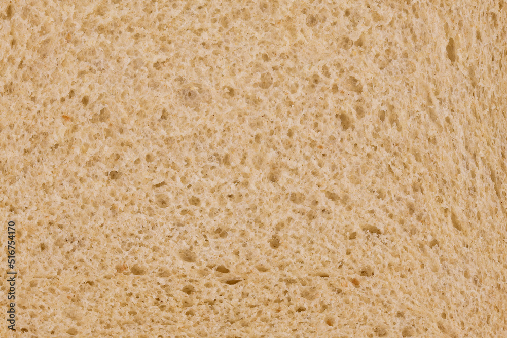 Close up of soft spelt wheat toast bread