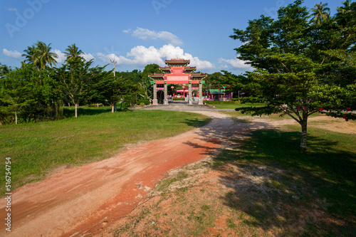 Sebong Pereh Bintan,June 2022: Sangharama Monastery have two giant statue, one is the magnificent ‘Guan Sheng Di Jun’, the biggest of its kind in southeast asia and statue is the giant turtle statue photo
