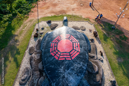 Sebong Pereh Bintan,June 2022: Sangharama Monastery have two giant statue, one is the magnificent ‘Guan Sheng Di Jun’, the biggest of its kind in southeast asia and statue is the giant turtle statue photo