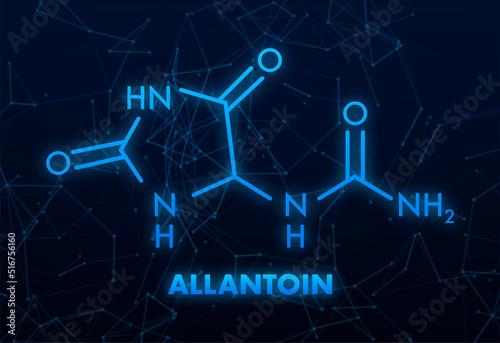 Molecular biology. Allantoin formula. Molecular biology. Allantoin formula, great design for any purposes photo