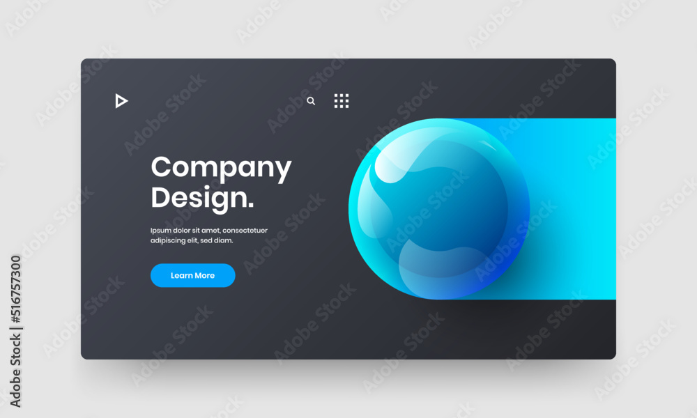Unique leaflet design vector concept. Premium realistic spheres poster illustration. Unique leaflet design vector concept. Premium realistic spheres poster illustration.