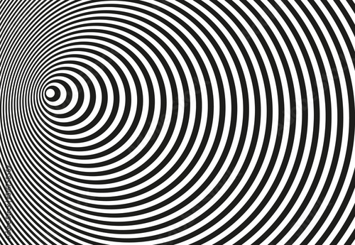 Psychedelic Background Funnel. Optical Tunnel Illusion. Vector illustration 