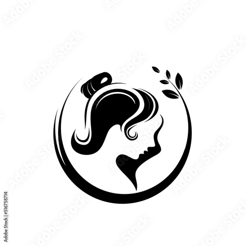 beauty salon design silhouette