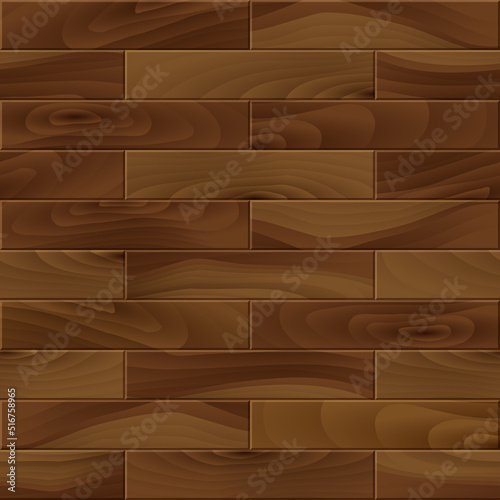 Realistic Natural Dark Brown Wood seamless pattern. Wooden plank, textured bo...
