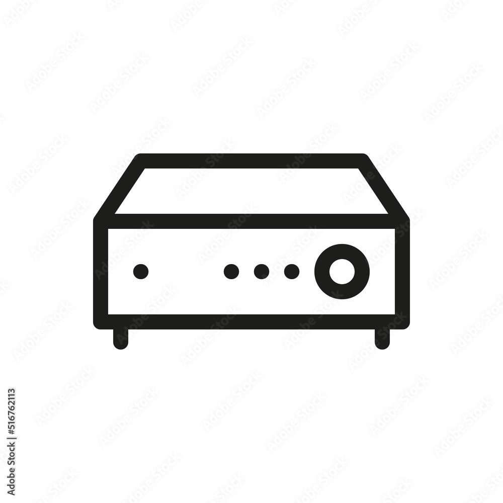 Security dvr isolated icon. Surveillance dvr recorder vector icon with editable stroke. Security dvr isolated icon. Surveillance dvr recorder vector icon with editable stroke.