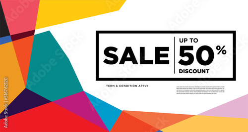 Colorful abstract geometric and fluid banner template for marketing promotion material. Giveaway, cash back, gift card, and member card bonus design template.