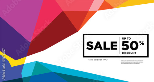 Colorful abstract geometric and fluid banner template for marketing promotion material. Giveaway, cash back, gift card, and member card bonus design template.