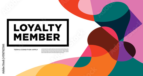 Colorful abstract geometric and fluid banner template for marketing promotion material. Giveaway, cash back, gift card, and member card bonus design template.
