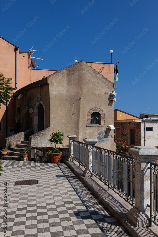 Small terrace in the italian town.