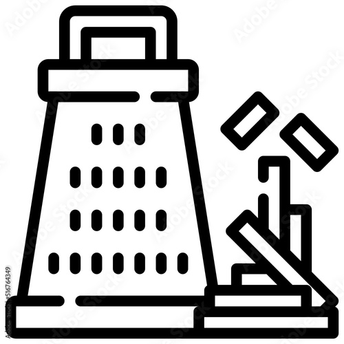 GRATER line icon,linear,outline,graphic,illustration
