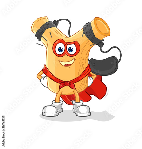 slingshot heroes vector. cartoon character