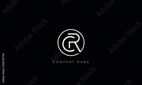 CR, RC Abstract Letters Logo Monogram