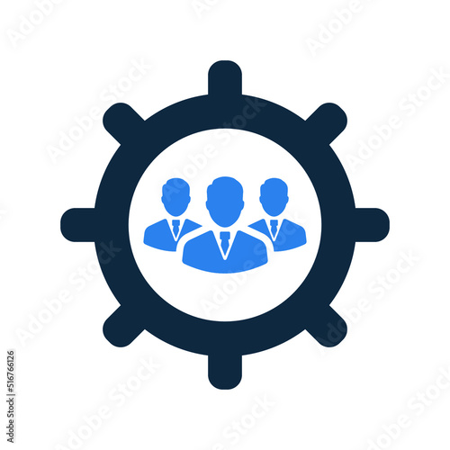 Human resources icon. Simple editable vector design isolated on a white background.