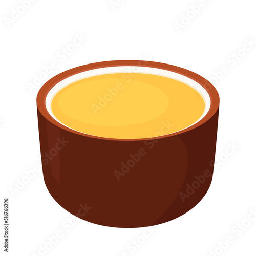 Japanese tea vector. Vector illustration of a teacup. Japanese tea.