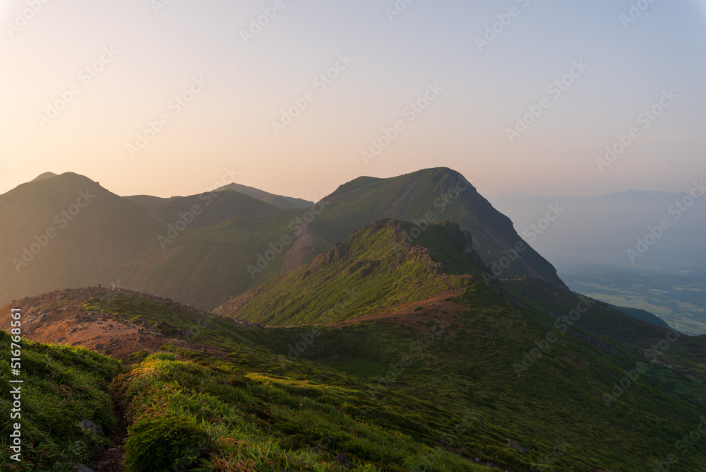 星生山の朝 星生山の朝