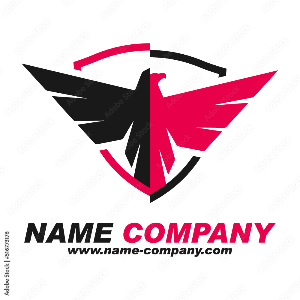 logo bouclier aigle entreprise sécurité protection rose logo bouclier aigle entreprise sécurité protection rose