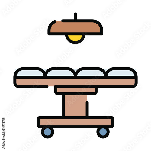 surgical table Modern concepts design, vector illustration