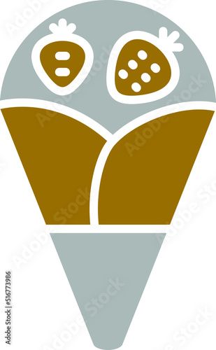 Vector Design Crepe Icon Style