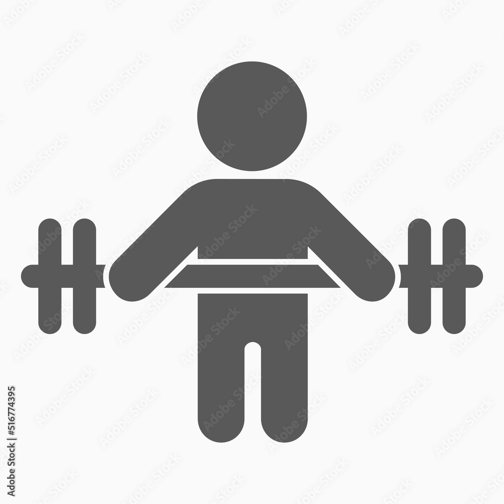 weight lifting icon, weight vector, dumbbell illustration weight lifting icon, weight vector, dumbbell illustration