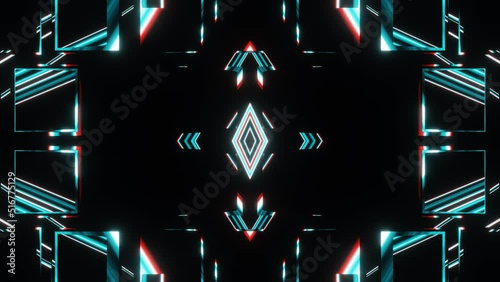 Abstract moving figures vj loop animation photo